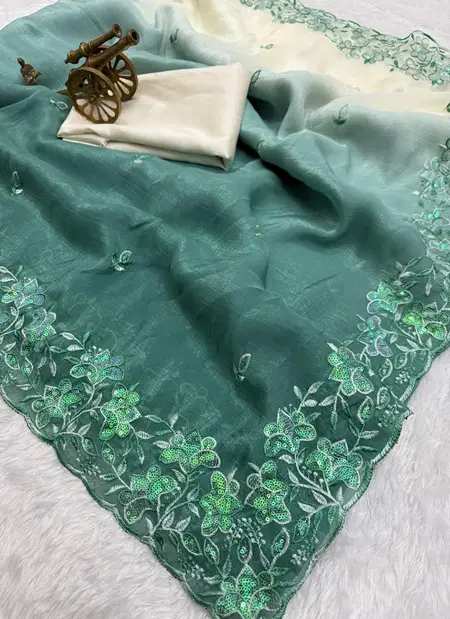 Vt 816 Crunchy Embroidery Work Saree Best Wholesale Shop In Surat
